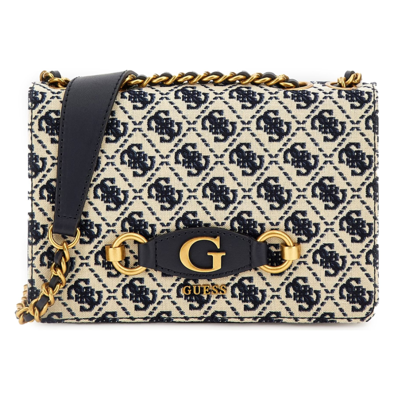 Guess Izzy 4G Logo Navy Shoulder Bag JA865421