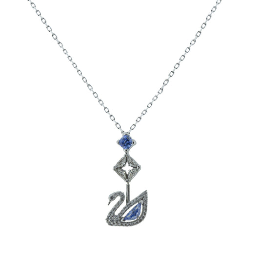 Swarovski Dazzling Blue Swan Necklace 