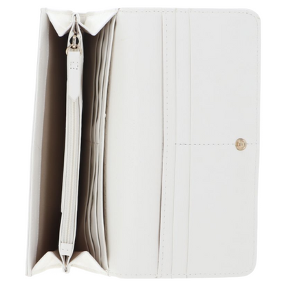 Valentino Coney Large Wallet White Women's VPS7QN113