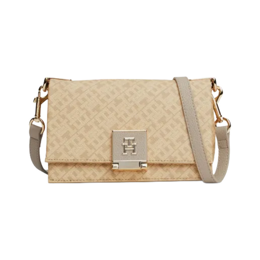 Tommy Hilfiger Womens Beige Crossover Mono Shoulder Bag AW0AW17028