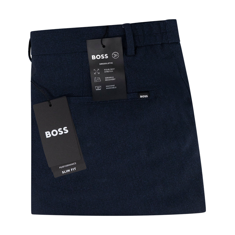 Hugo Boss Genius Men's Slim Fit Trousers Dark Blue