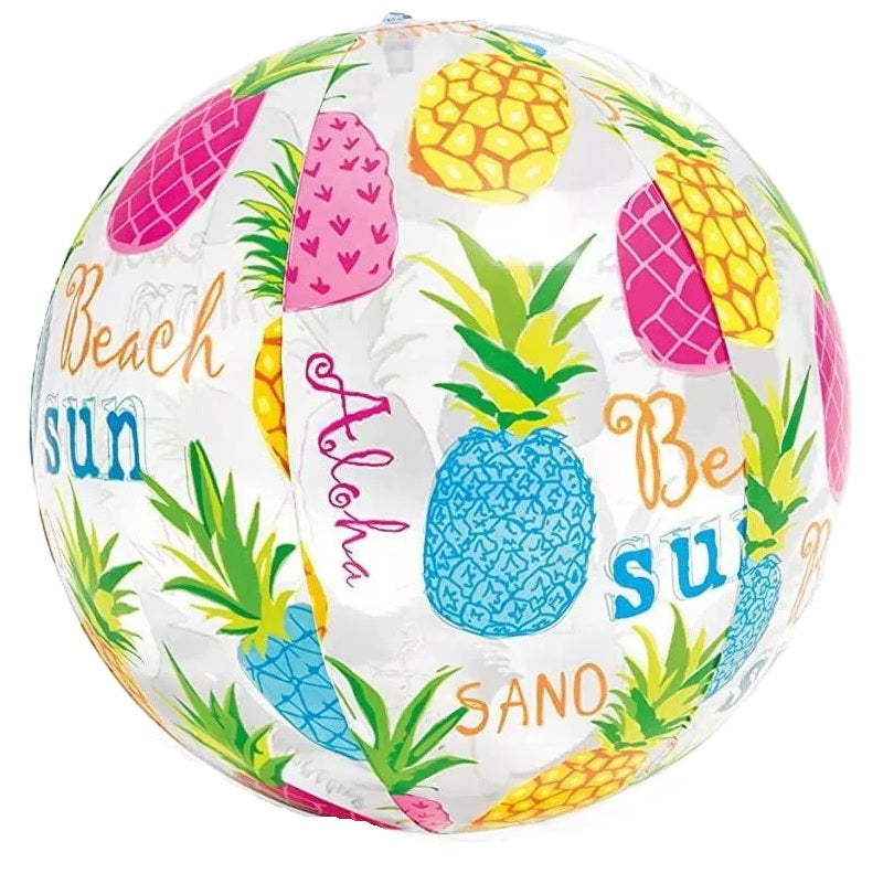 Intex Swim Ring & Beach Ball Inflatable Swimming Pool Toy - Pineapples