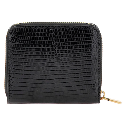  Guess Ginevra Small Zip Around Black Wallet Women's