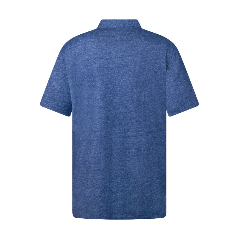 Ralph Lauren Navy Polo Shirt | Linen-Cotton Blend