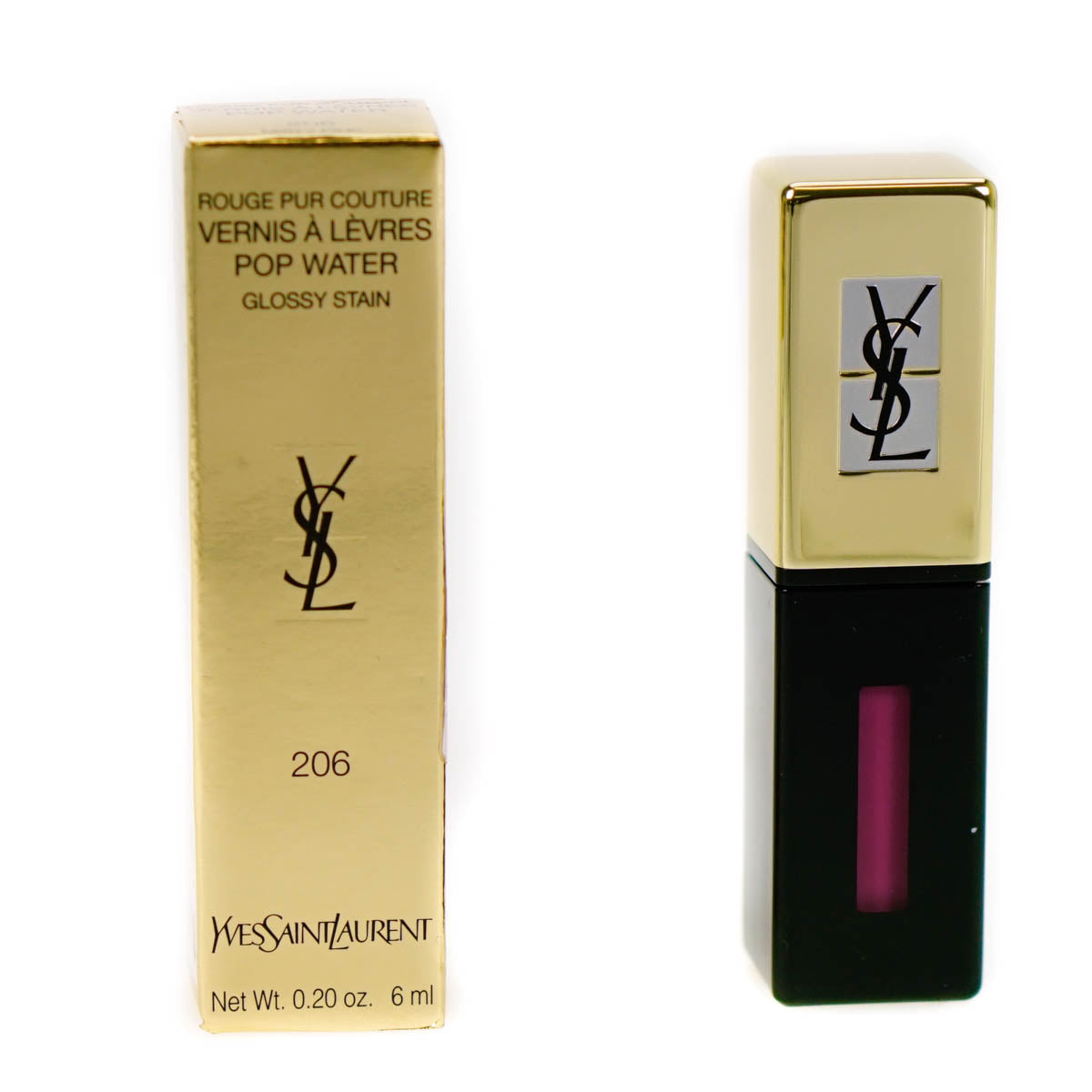 Yves Saint Laurent Pop Water Glossy Stain Misty Pink 206