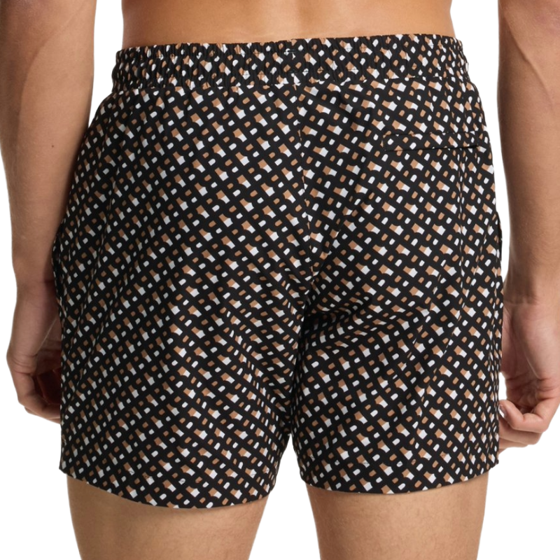 Hugo Boss Boy's Swim Shorts Quick Dry Monochrome Print