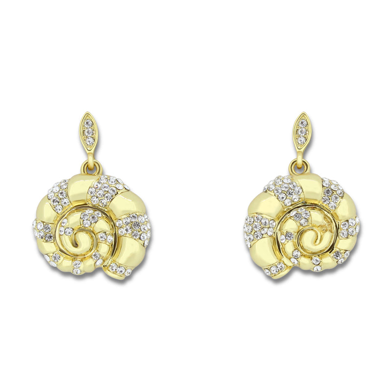 Khloelle Gold Snail Earrings LC0070812