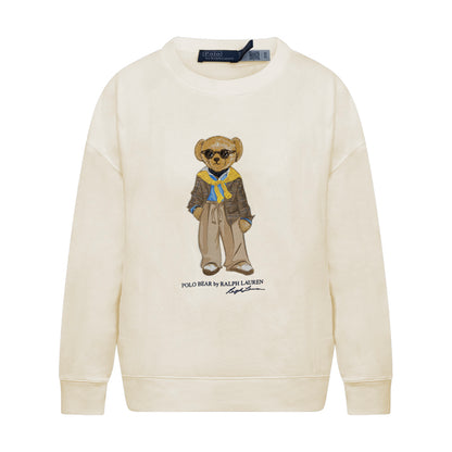 Ralph Lauren Polo Bear Fleece Crewneck Sweatshirt Women's