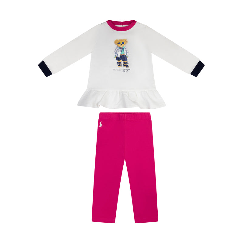 Ralph Lauren Polo Bear Fleece Sweatshirt and Leggings Set