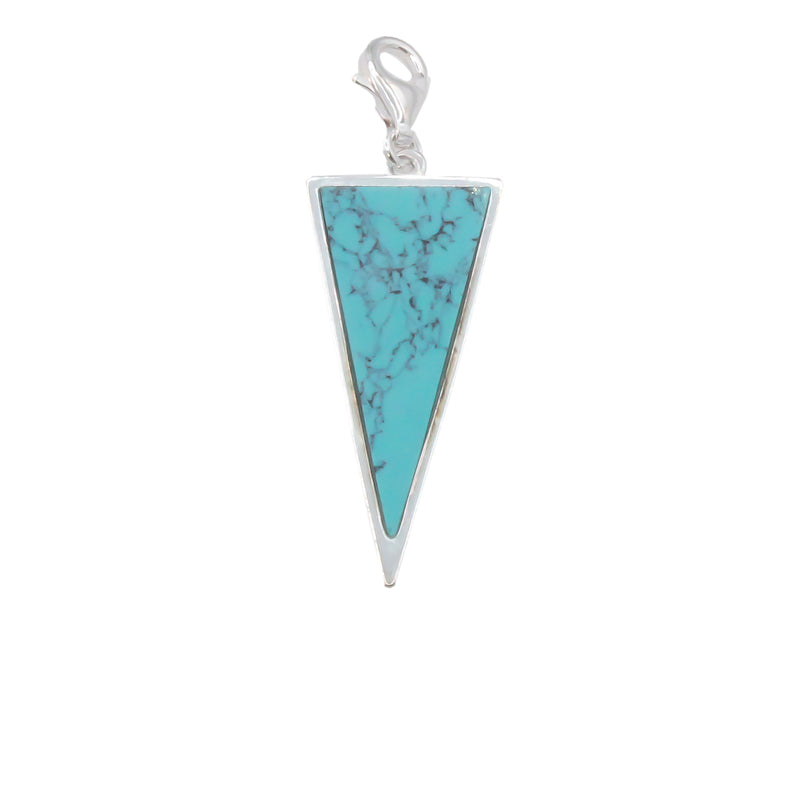 Thomas Sabo Sterling Silver Turquoise Triangle Charm