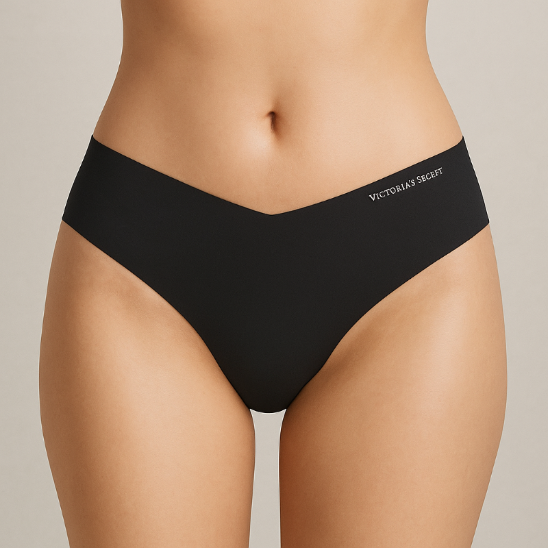 Culotte Victoria's Secret Taille L - String En Nylon - Couleur Noire - Neuf Sans étiquette - Condition Neuve