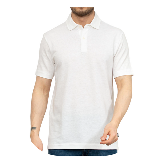 Hugo Boss Press 56 Short Sleeved Polo Shirt White Small