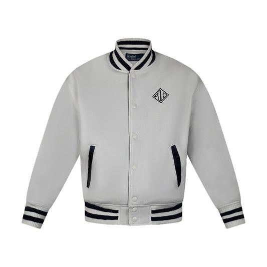 Ralph Lauren Polo Logo Reversible Bomber Jacket White