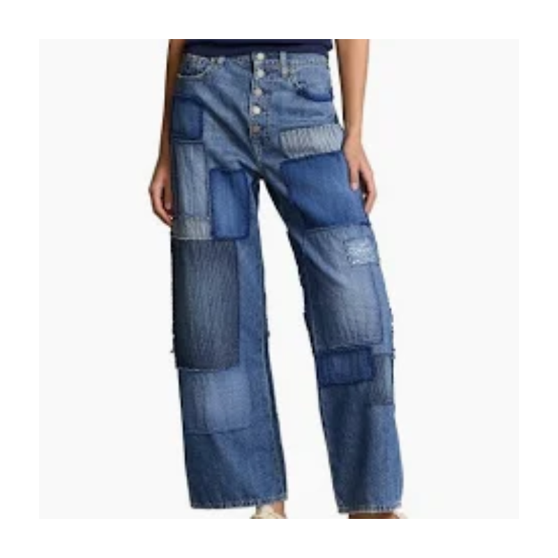 Ralph Lauren Polo The Wide Leg Crop Denim Jeans