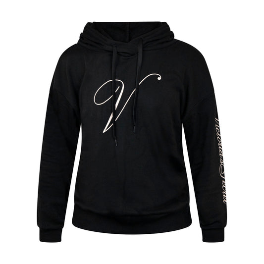 Victoria's Secret 'V' Black Hoodie Women's