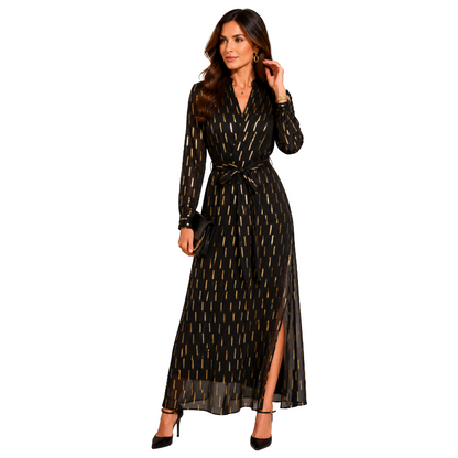 Armani Exchange Women's Dress Black & Gold