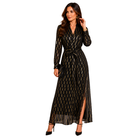 Armani Exchange Women's Dress Black & Gold