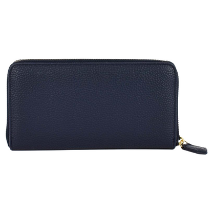 Mario Valentino Zip Around Purse Briton Blue Women's 