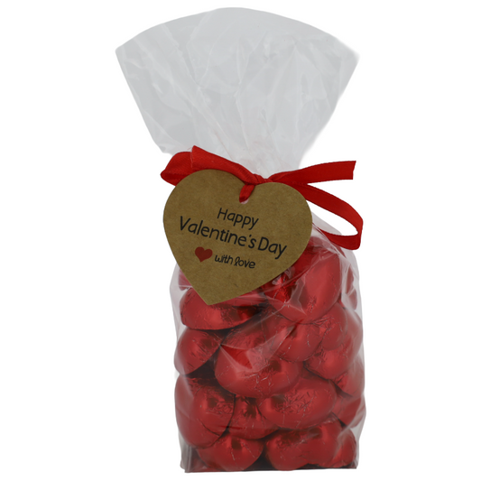 Valentines Luxury Swiss Milk Chocolate Red Hearts X30