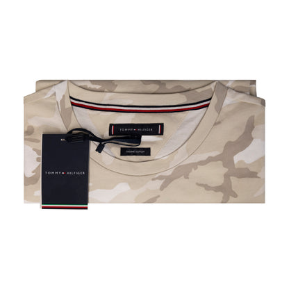 Tommy Hilfiger Men's Logo T-Shirt Ecru Camo