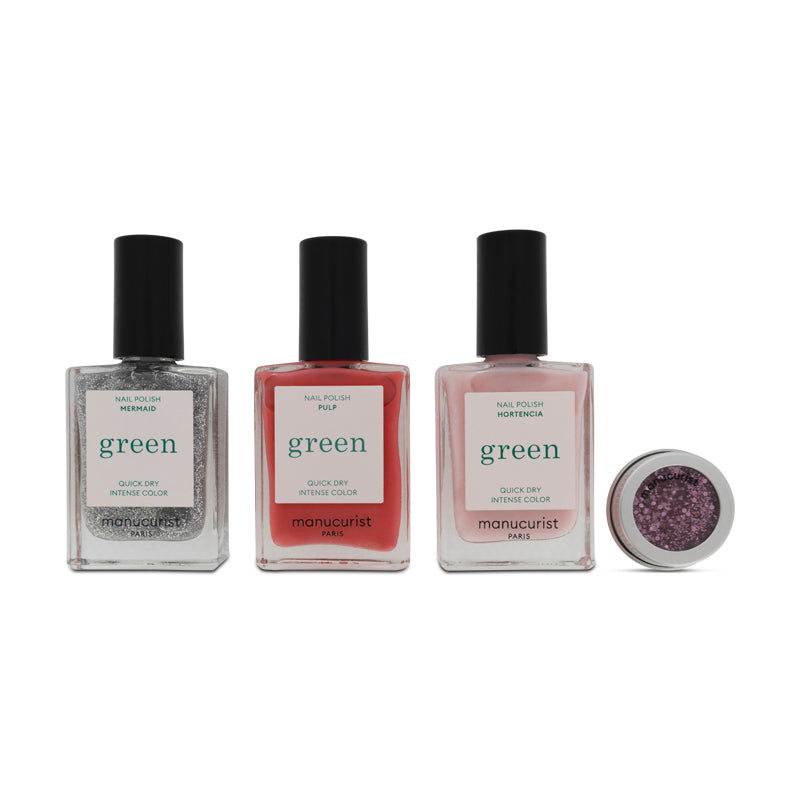 Manucurist Green Ready To Party Nail Polish Set (Blemished Box)