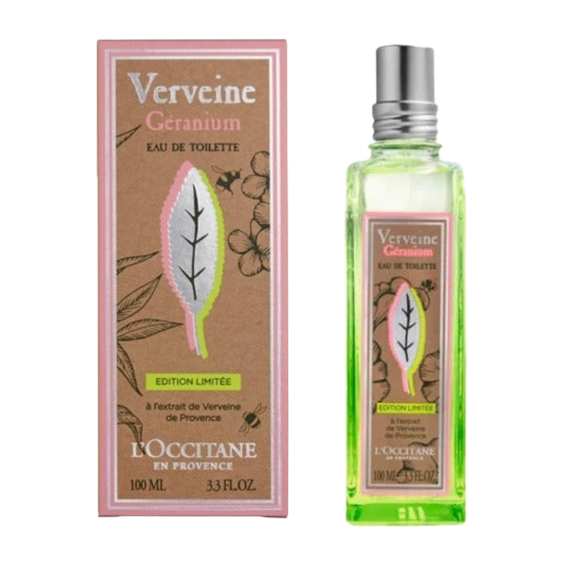 L'Occitaine Vereine Geranium 100ml Eau De Toilette Limited Edition