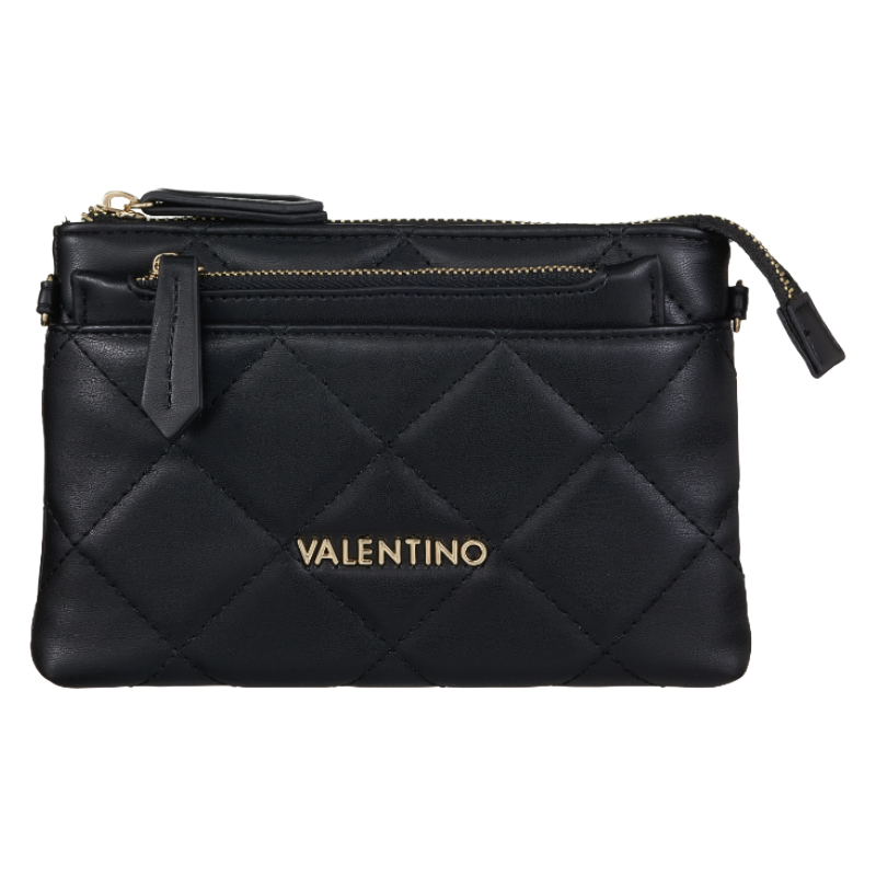 Mario Valentino Ocarina Small Quilted Shoulder Bag Black Women's
