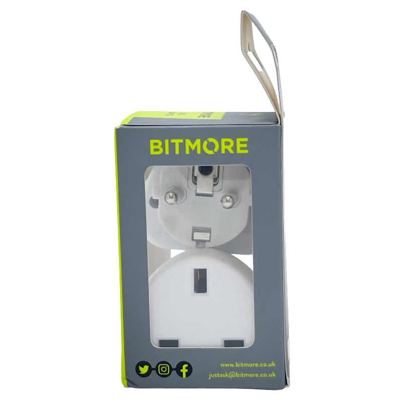Bitmore Twin Pack UK/EU Plug Adaptor