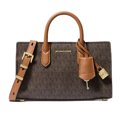 Michael Kors Scarlett Small Leather Crossbody Handbag Bag Brown/Acorn