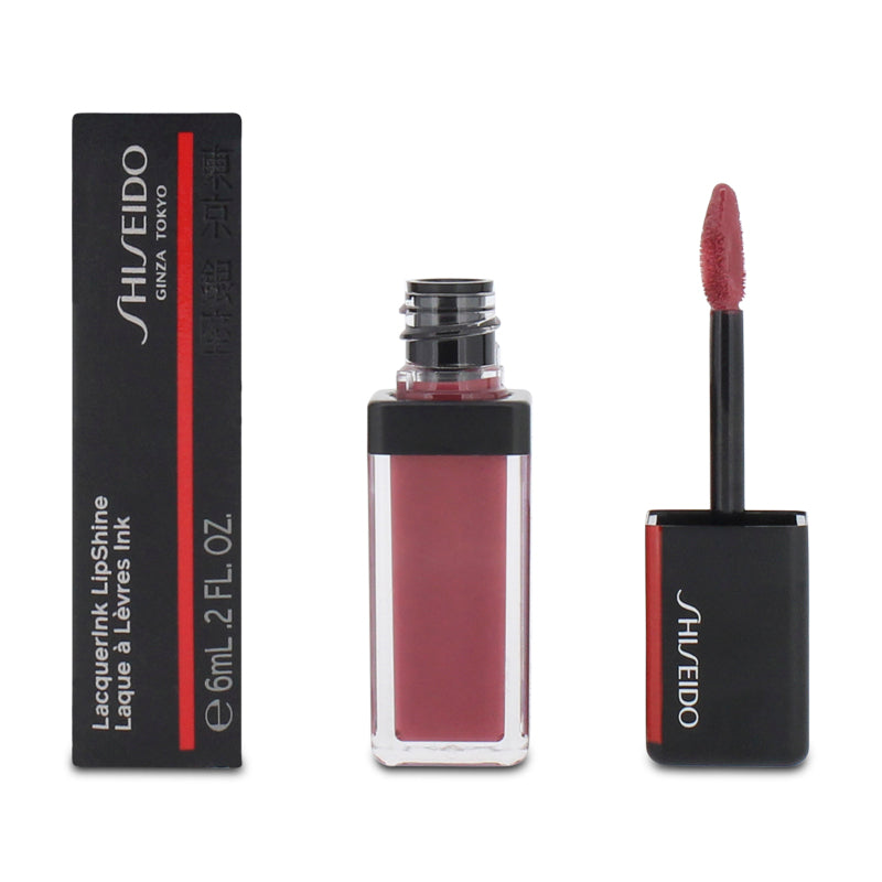 Shiseido LacquerInk Lipshine Lip Gloss 309 Optic Rose (Blemished Box)