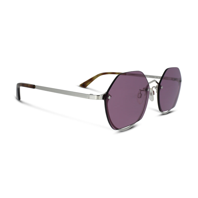 Alexander McQueen Silver Violet Sunglasses MQ0256SA 004 *EX DISPLAY*