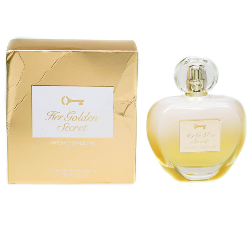 Antonio Banderas Her Golden Secret 80ml Eau De Toilette (Blemished Box)