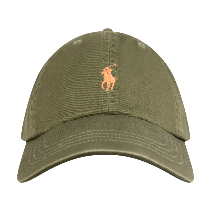 Ralph Lauren Polo Cotton Chino Cap Khaki Green One Size