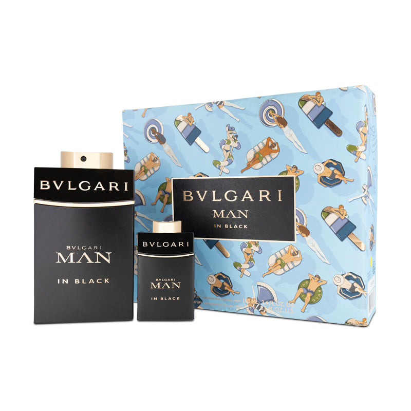 Bvlgari Man In Black Gift Set 100ml Eau De Parfum & 15ml Eau De Parfum (Blemished Box)