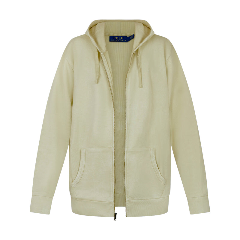 Ralph Lauren Polo Zip-Up Hoodie Tan XX Large Mens