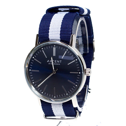 Blue & White Watch Mens Ladies by Axcent Of Scandinavia  X68004-24