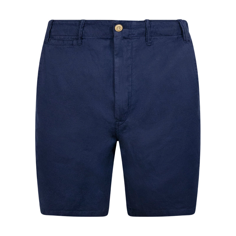 Ralph Lauren Polo Classic Fit Cotton-Linen Shorts Navy Men's