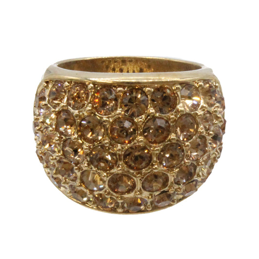 Adrian Buckley Pave Collection Gold Crystal Ring R350M (M)