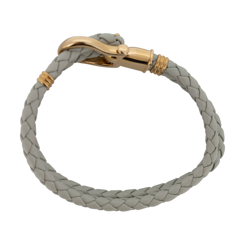 Paul Hewitt Grey Leather Women's Phrep Bracelet - Medium