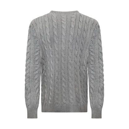 Ralph Lauren Mens Classic Grey Jumper 100% Cotton