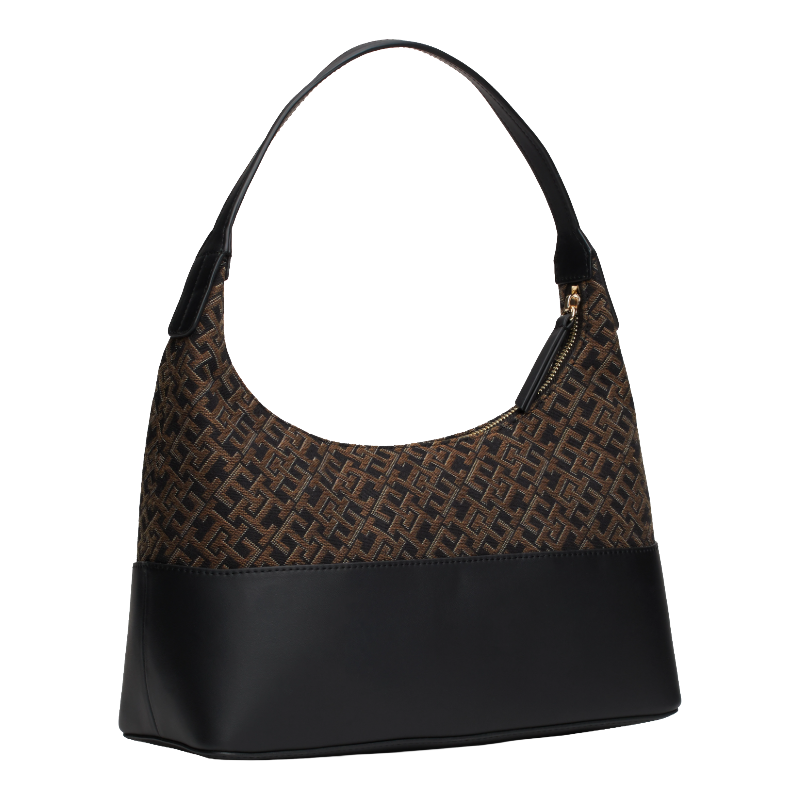 Tommy Hilfiger Jacquard Black Shoulder Bag
