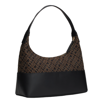 Tommy Hilfiger Jacquard Black Shoulder Bag