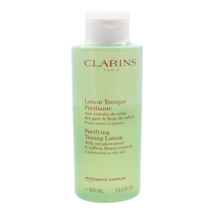 Clarins Purifying Toning Lotion with Meadowsweet & Saffron flower extracts Combination to Oily Skin 400ml