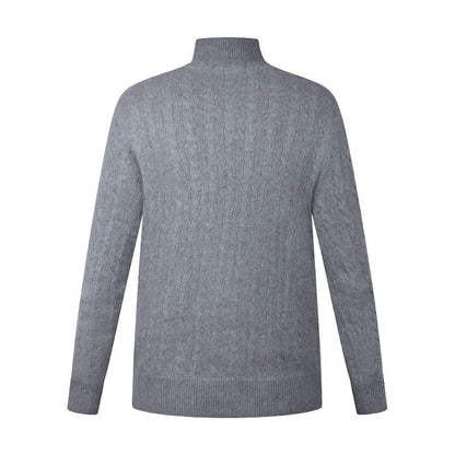 Polo Ralph Lauren Half Zip Cable Knit Jumper Grey