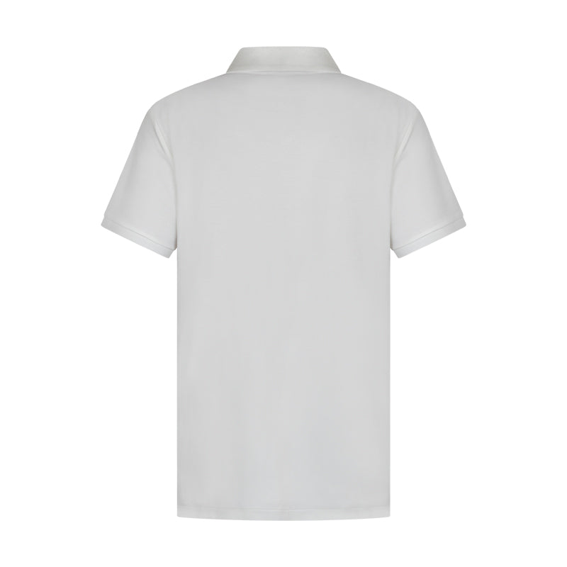 Ralph Lauren Slim Fit Polo | White Cotton Shirt