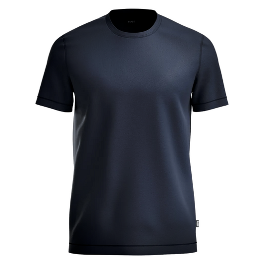 Hugo Boss Mercerised T-Shirt Thompson 03 Navy Blue Men's