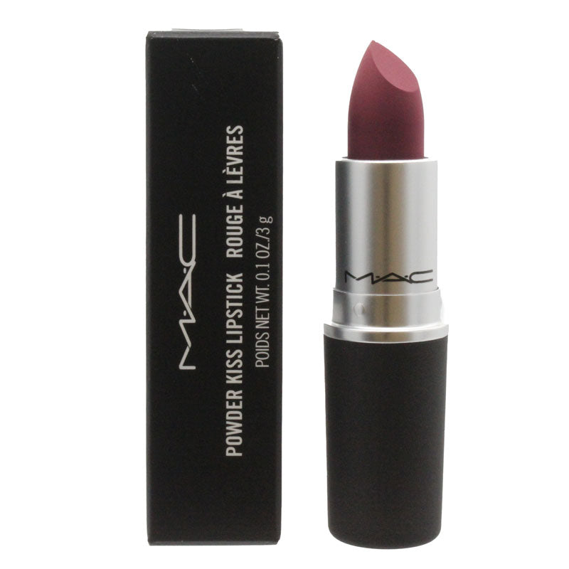 MAC Powder Kiss Matte Red Lipstick 305 Burning Love