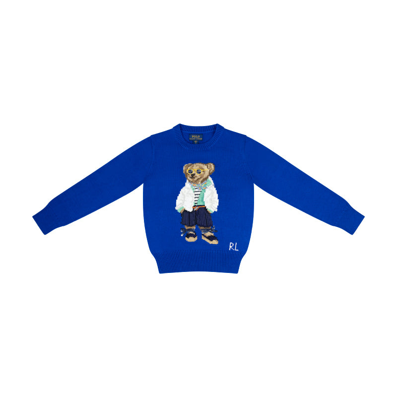 Ralph Lauren Polo Cotton Cashmere Jumper Blue