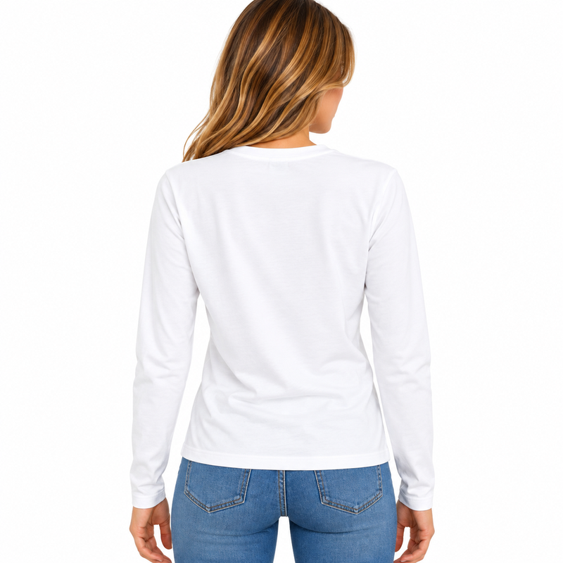  Ralph Lauren Women's White Jersey Long Sleeve T-Shirt XX Large