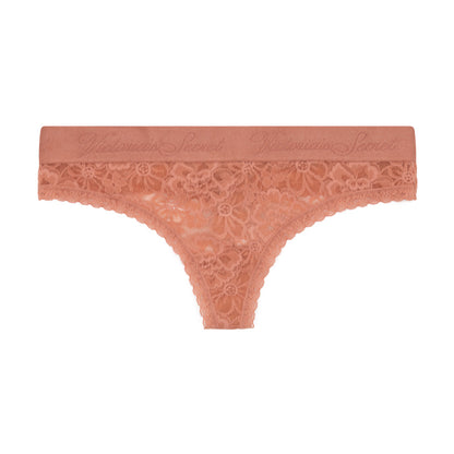 Victoria's Secret Lacie Thong Copper Pink Small